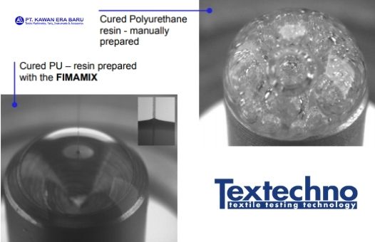 Cured PU – resin prepared with the FIMAMIX